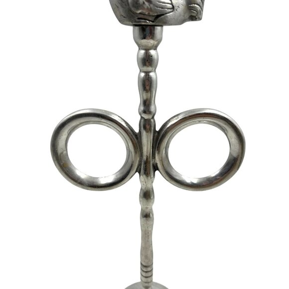 Vintage Aluminum Rooster Holder Stand - Picture 7 of 8